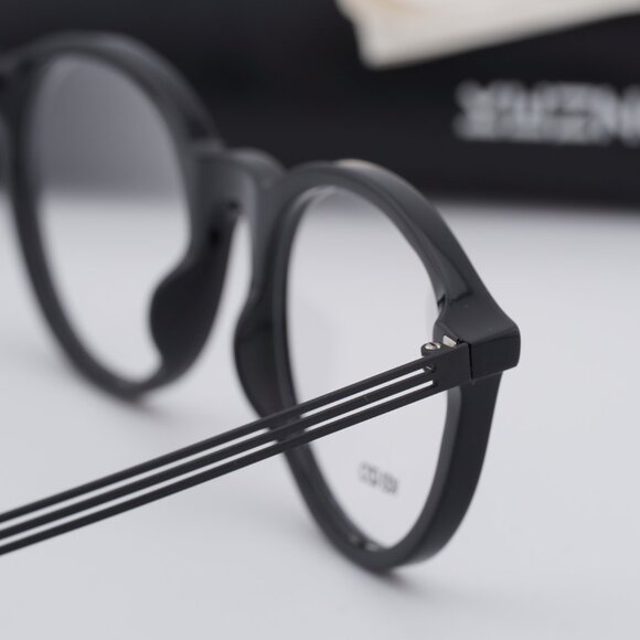 Kenzo KZ50015U 001 Round Eyeglasses 51mm - Shiny Black - Picture 10 of 11